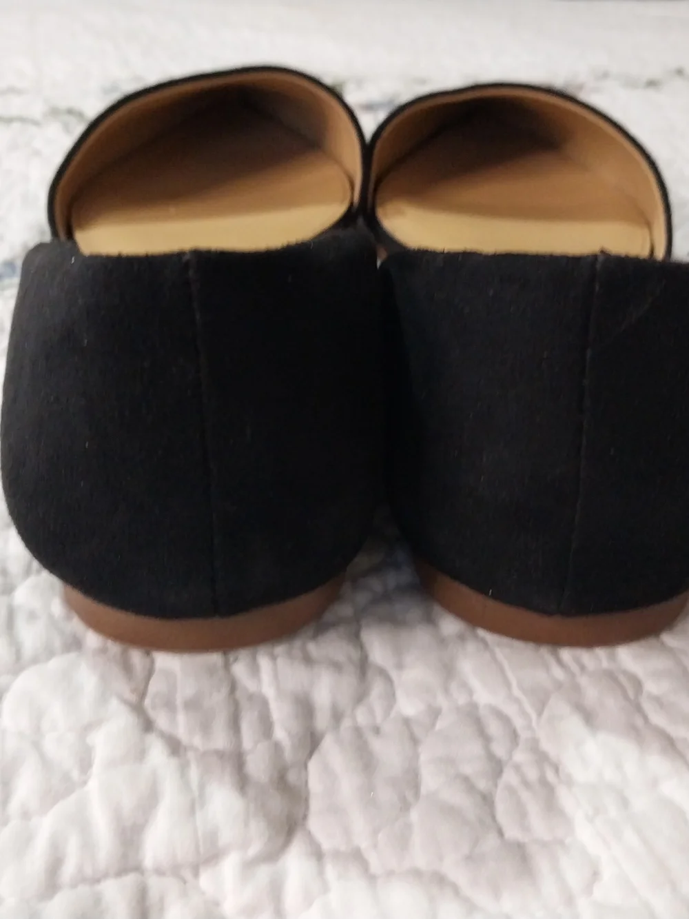 J. Crew Black Pointed D'Orsay Flats Chic.Corporate Bussines Wear Size 7